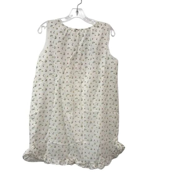 VTG Nice N Easy Nightgown Sleepwear Pink  Yellow Flowers Lace Cottage Medium USA - Picture 2 of 4